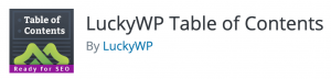 LuckyWP Table of Contents logo